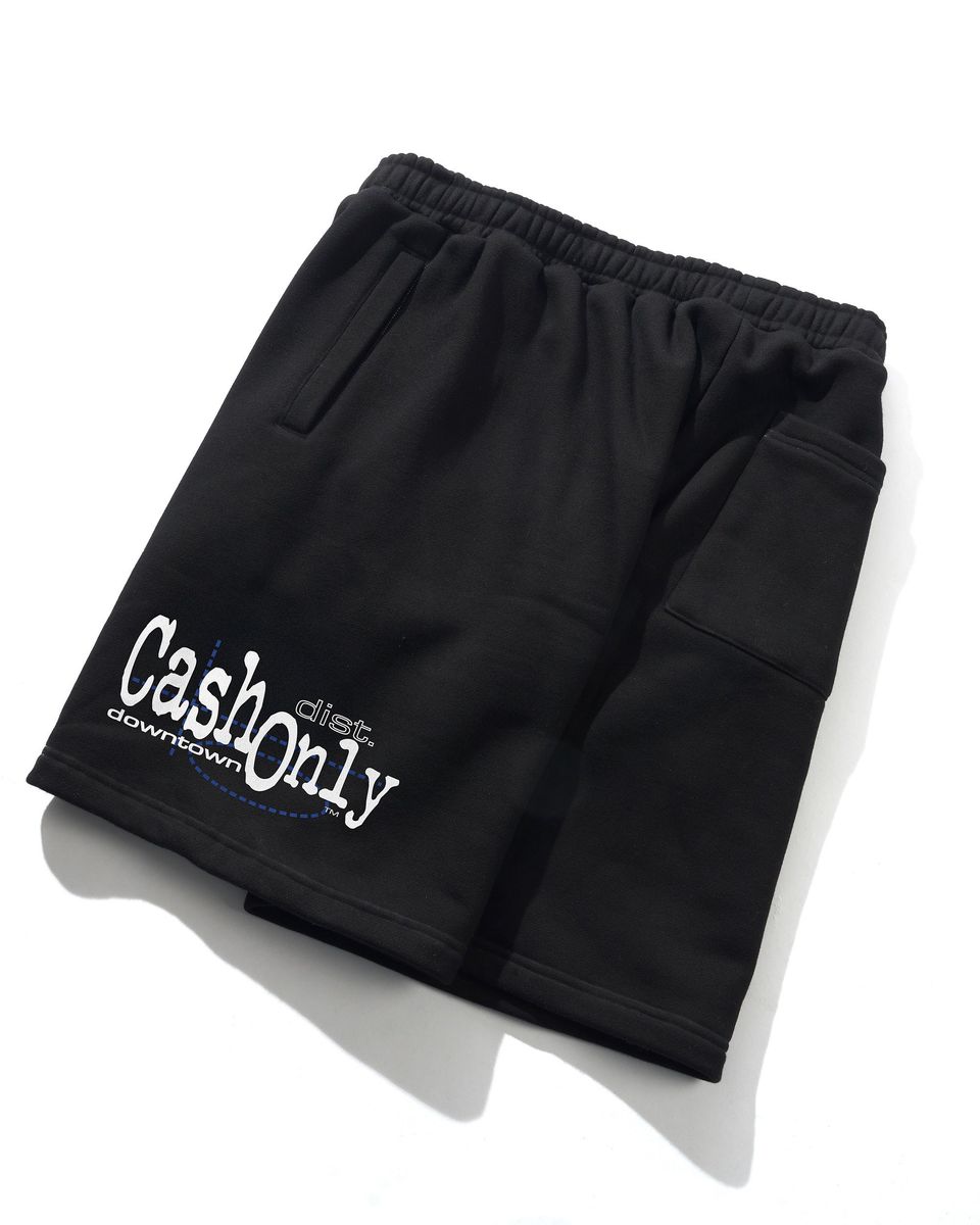 Cash only Downtown Fleece Shorts Black