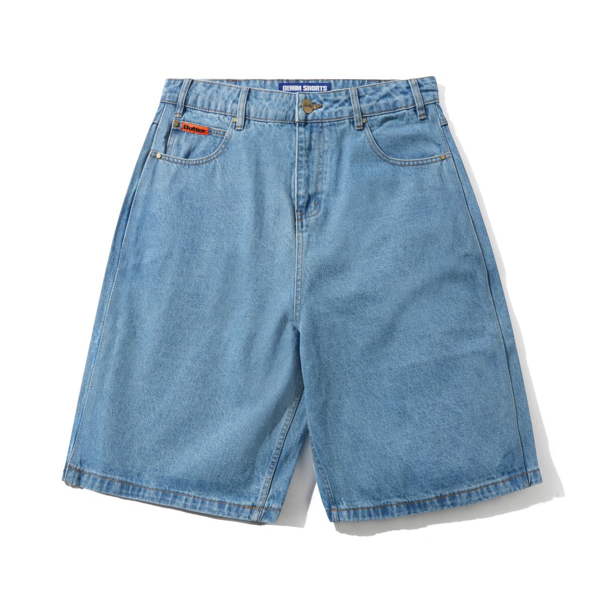 Butter Goods Baggy Denim Shorts Washed Indigo