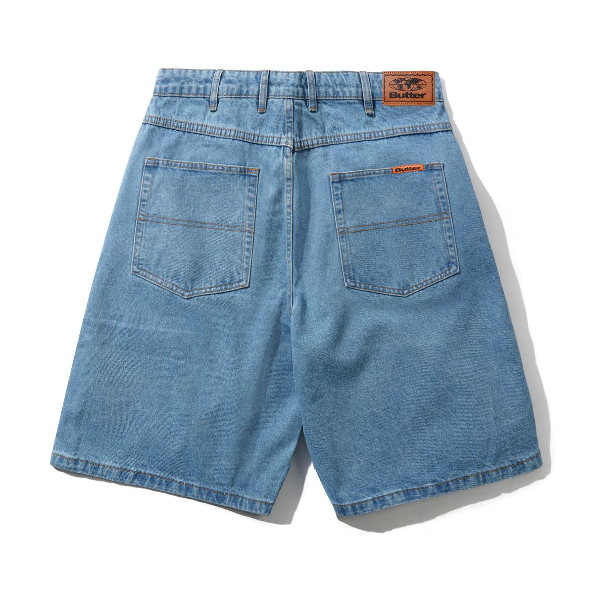 Butter Goods Baggy Denim Shorts Washed Indigo