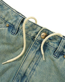Butter Goods Trim Denim Shorts Sunfade Blue
