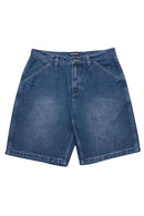 PASS~PORT Workers Club Jean Short in Faded Wash Dark Indigo