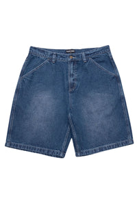 PASS~PORT Workers Club Jean Short in Faded Wash Dark Indigo