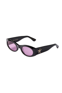 EPOKHE Suede Sunglasses in Black Polished/Velvet