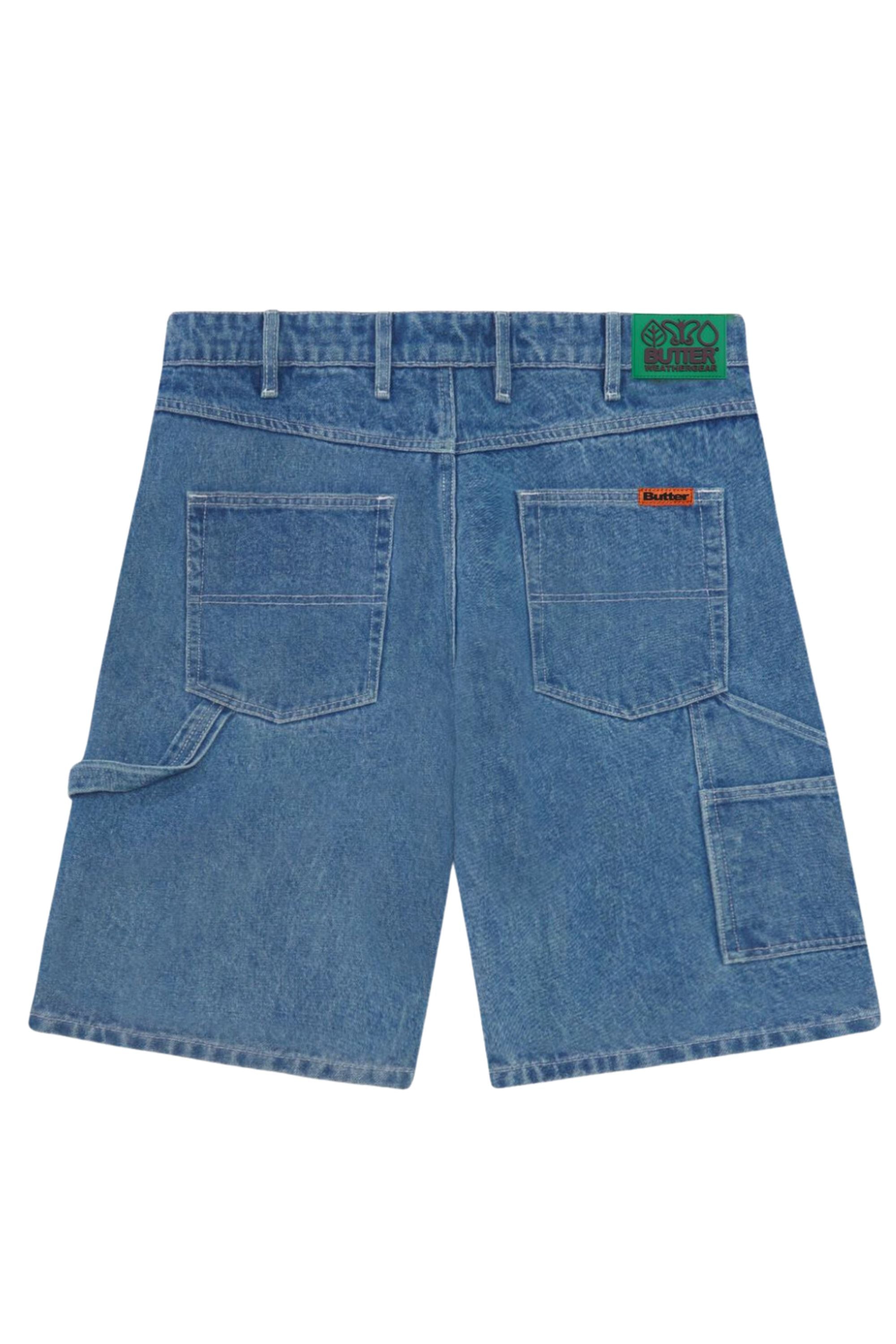 BUTTER GOODS Weather Gear Heavy Weight Denim Shorts Mid Blue