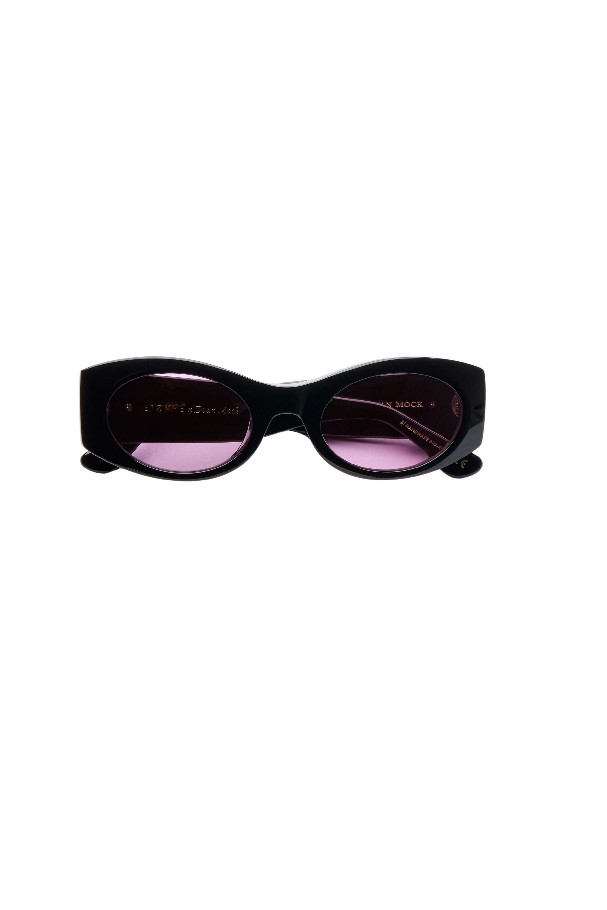 EPOKHE Suede Sunglasses in Black Polished/Velvet