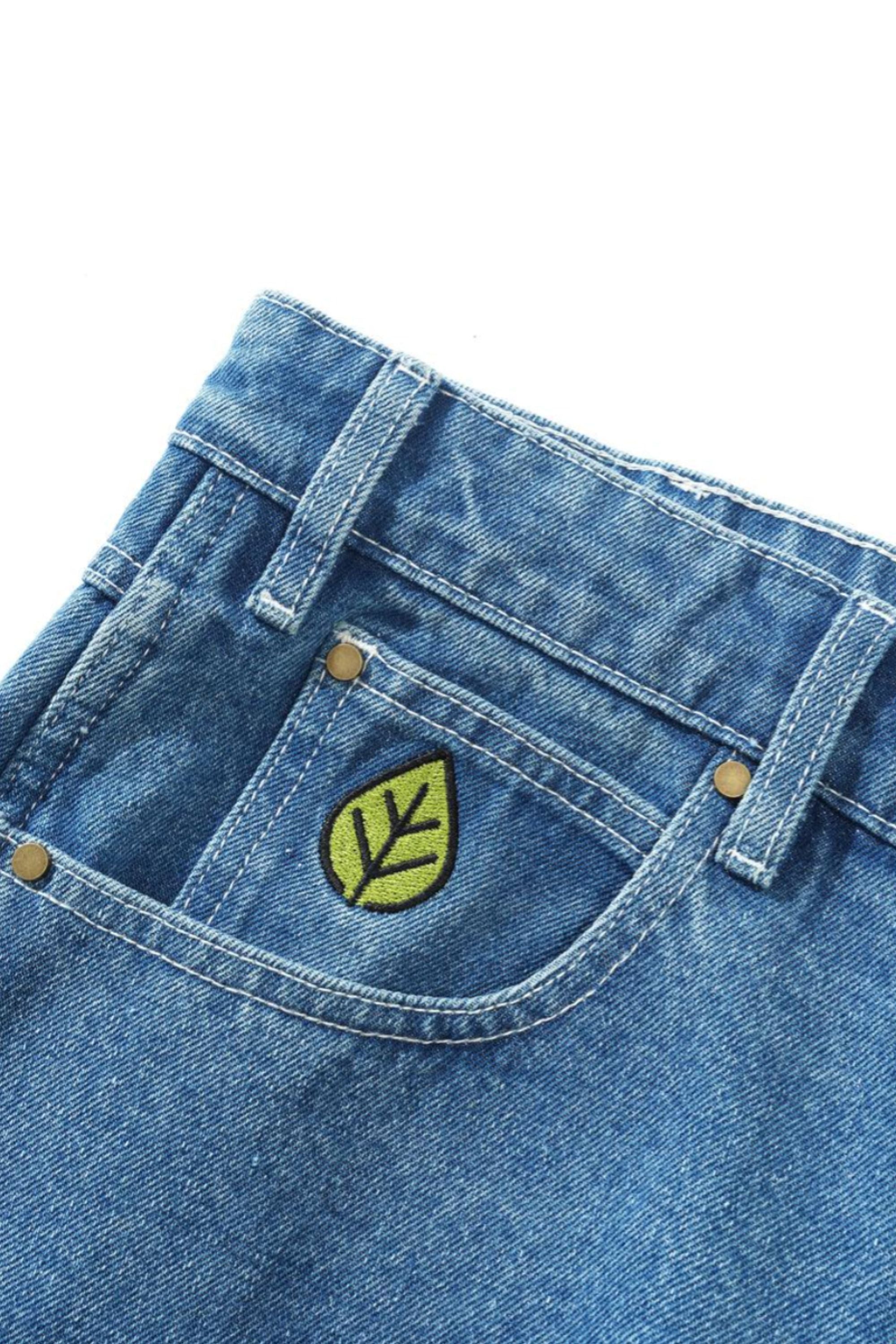 BUTTER GOODS Weather Gear Heavy Weight Denim Shorts Mid Blue