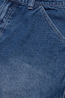 PASS~PORT Workers Club Jean Short in Faded Wash Dark Indigo