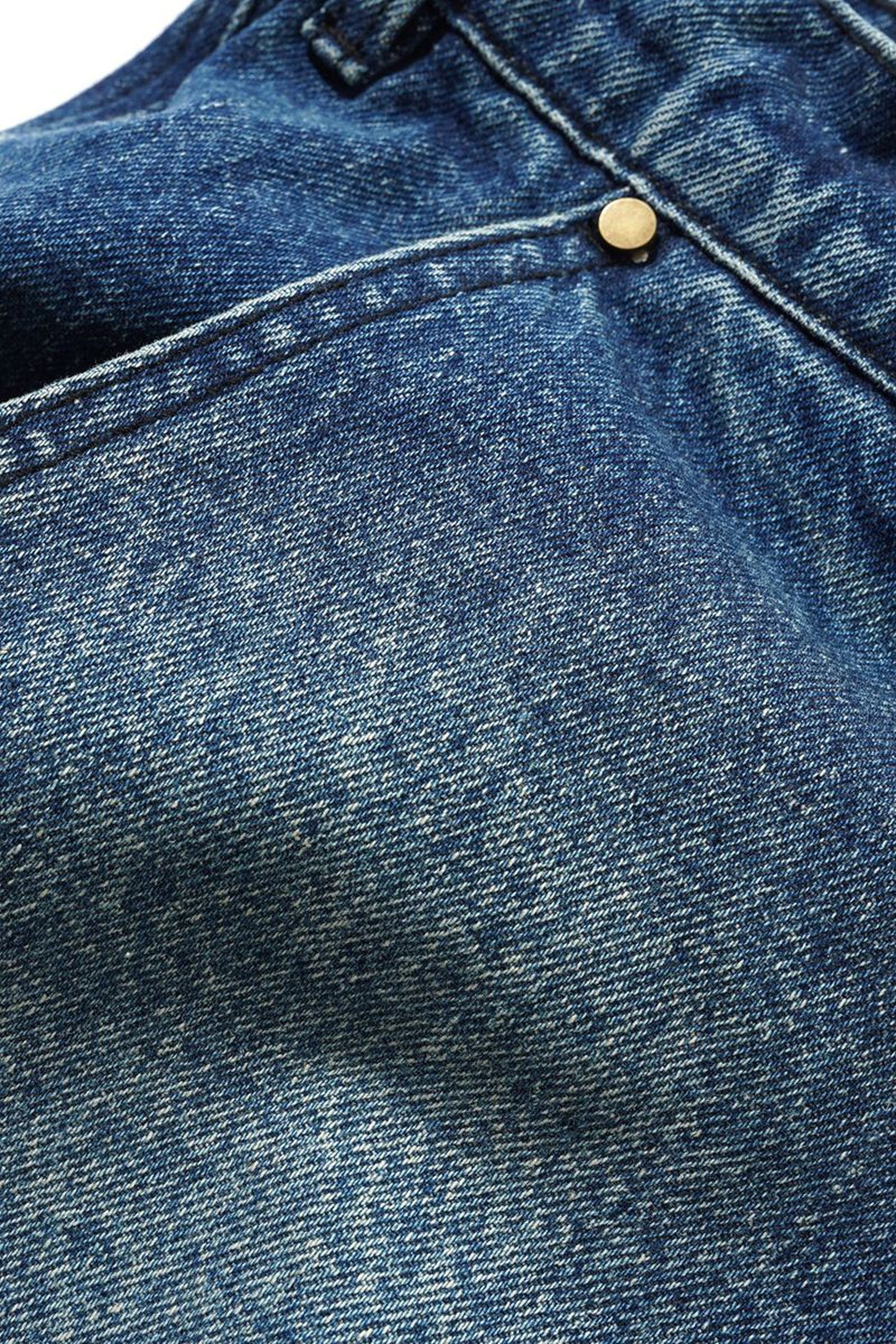 Butter Goods Spike Work Shorts in Distressed Indigo