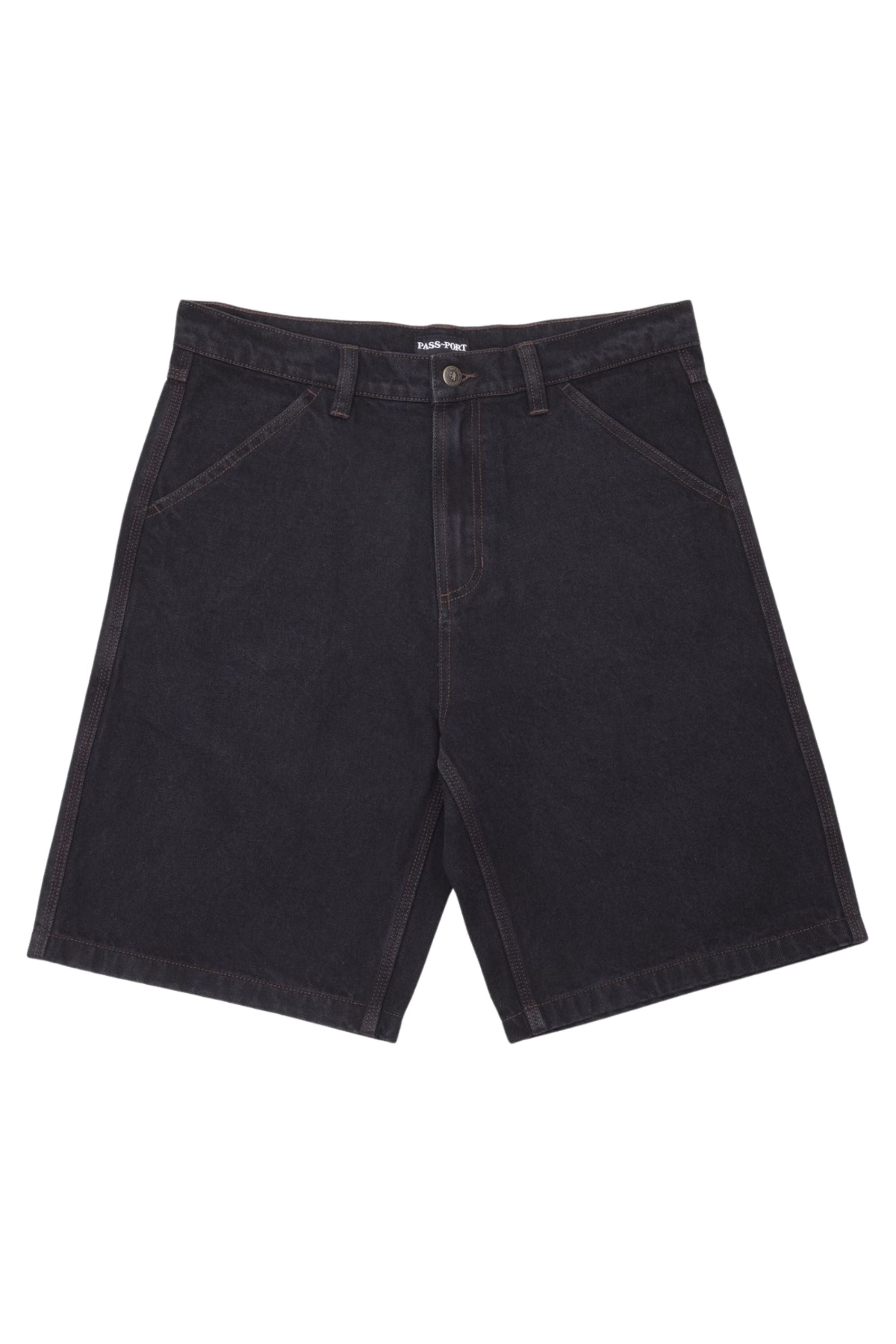 PASS~PORT Workers Club Jean Short in Washed Black