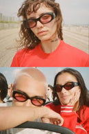 EPOKHE Suede Sunglasses in Black Polished/Velvet