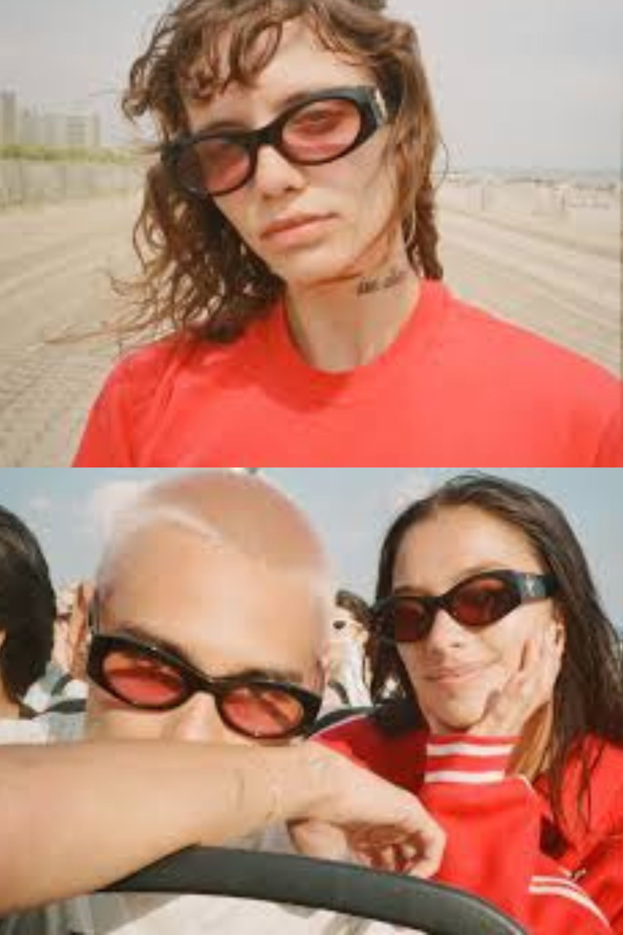 EPOKHE Suede Sunglasses in Black Polished/Velvet